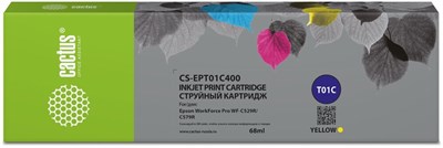 Картридж Cactus CS-EPT01C400 Yellow 227884