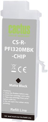 Картридж Cactus CS-R-PFI320MBK-CHIP Matte Black 228034