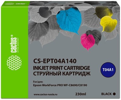 Картридж Cactus CS-EPT04A140 Black 228353