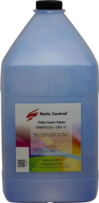 Тонер Static Control TRMPTCOL-1KG-C Cyan 228494