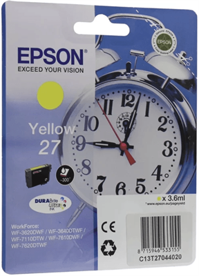 Картридж Epson C13T27044020 Yellow 228683