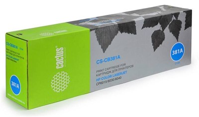 Картридж Cactus CS-CB381A Cyan 228900