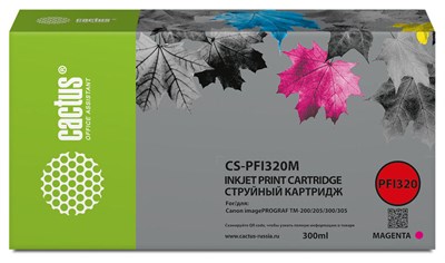 Картридж Cactus CS-PFI320M Magenta 228979