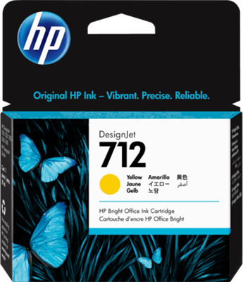 Картридж HP 3ED69A (№712) Yellow 229131