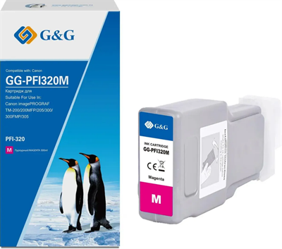 Картридж G&G GG-PFI320M Magenta 229208