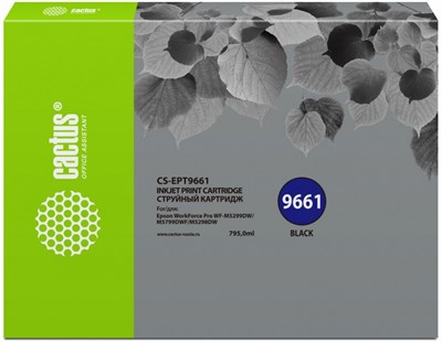Картридж Cactus CS-EPT9661 Black 229347