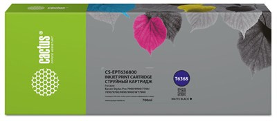Картридж Cactus CS-EPT636800 Matte Black 229435