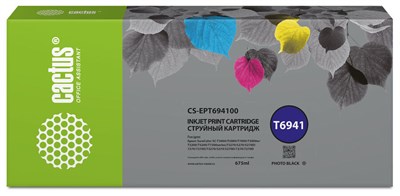 Картридж Cactus CS-EPT694100 Black 229963