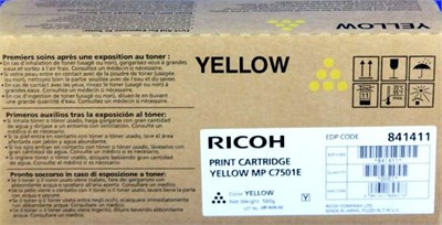 Картридж Ricoh MP C7501E Yellow 230114