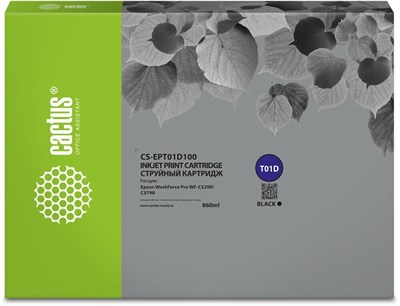 Картридж Cactus CS-EPT01D100 Black 230118
