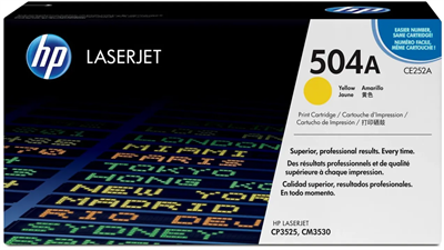 Картридж HP CE252A (№504A) Yellow 230389