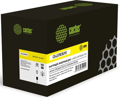 Картридж Cactus CS-LX78C5UY0 Yellow 230523