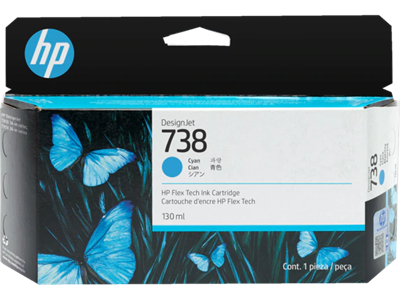 Картридж HP 498N5A (№738) Cyan 231568