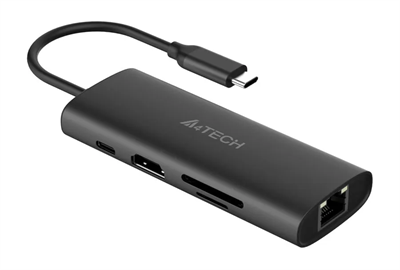 USB-концентратор A4Tech DST-80C Grey 233236