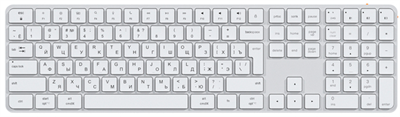 Клавиатура MeeTion K230 Silver/White 233941