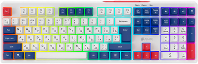 Клавиатура Oklick 725G White/Red 233995