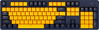 Клавиатура Rapoo V500PRO-Multimode Yellow/Blue 234022