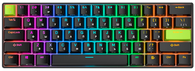 Клавиатура Royal Kludge C61 Black Green (Mint Switch) 234097