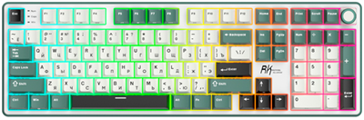 Клавиатура Royal Kludge X104 Wasong Green (Creamy Switch) 234098