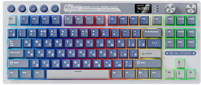 Клавиатура Royal Kludge M87 Ocean Blue (Beige Switch) 234128