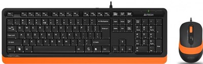 Клавиатура + мышь A4Tech Fstyler F1010 Black/Orange 234264
