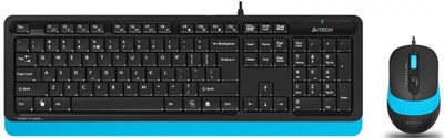 Клавиатура + мышь A4Tech Fstyler F1010 Black/Blue 234265