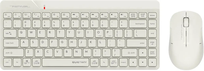 Клавиатура + мышь A4Tech Fstyler FG2200 Air2 Beige 234266