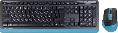Клавиатура + мышь A4Tech Fstyler FG1035 Black/Blue 234284