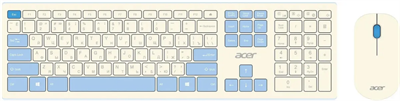 Клавиатура + мышь Acer OCC205 White 234306