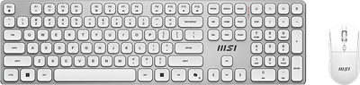 Клавиатура + мышь MSI Forge K210 Wireless Combo White 234347