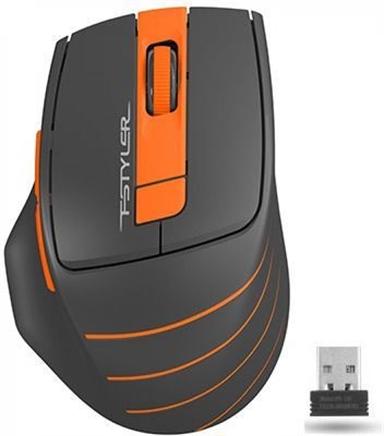 Мышь A4Tech Fstyler FG30 Grey/Orange 235674