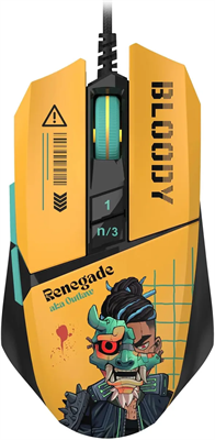Мышь Bloody W63 Max Renegade Yellow 235801
