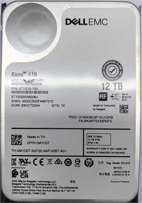 Жёсткий диск 12TB SAS Dell (161-BCPD) 237934