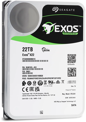Жёсткий диск 22TB SATA-III Seagate Exos X22 (ST22000NM001E) 237976