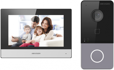 Комплект видеодомофонии Hikvision DS-KIS603-P(C) 240373