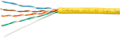 Бухта Cabeus UTP-4P-Cat.5e-SOLID-YL-25, 25м 241774