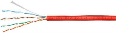 Бухта Cabeus UTP-4P-Cat.5e-SOLID-LSZH-RD-25, 25м 241786