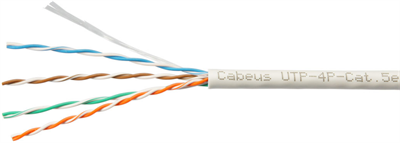 Бухта Cabeus UTP-4P-Cat.6-SOLID-GY-50, 50м 241878