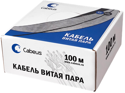 Бухта Cabeus UTP-4P-Cat.5e-SOLID-BK-100, 100м 241936