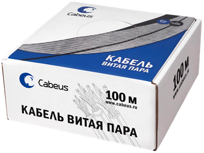 Бухта Cabeus UTP-4P-Cat.5e-SOLID-RD-100, 100м 241941
