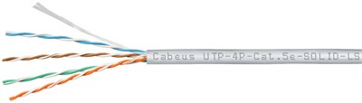 Бухта Cabeus UTP-4P-Cat.5e-SOLID-LSZH-GY-100, 100м 241966