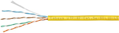 Бухта Cabeus UTP-4P-Cat.5e-SOLID-LSZH-YL-100, 100м 241969