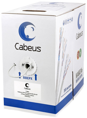 Бухта Cabeus UTP-2P-Cat.5e-SOLID-GY, 305м 242017