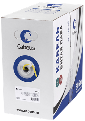 Бухта Cabeus UTP-4P-Cat.5e-SOLID-YL, 305м 242168