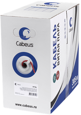 Бухта Cabeus UTP-4P-Cat.5e-SOLID-LSZH-RD, 305м 242202