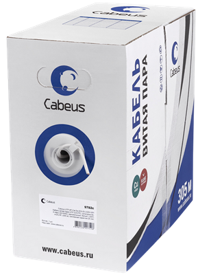 Бухта Cabeus UTP-4P-Cat.5e-SOLID-LSZH-WH, 305м 242203