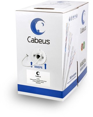 Бухта Cabeus UTP-4P-Cat.6-SOLID-GY, 305м 242316