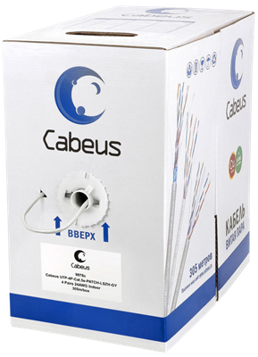 Бухта Cabeus UTP-4P-Cat.5e-PATCH-LSZH-GY, 305м 242327
