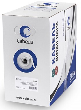 Бухта Cabeus FTP-4P-Cat.5e-SOLID-LSLTx-GY, 305м 242344