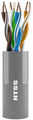 Бухта NTSS NTSS-IN-PM-UUTP4-5e-LSLTX-GY, 305м 242358